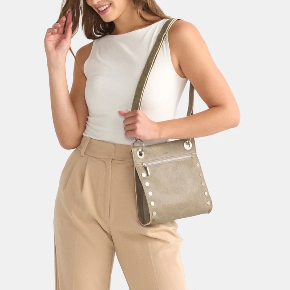 Hammitt Tony Medium Bag – Pewter (Brushed Silver)